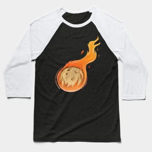 'Flaming Meteor Comet Space' Cool Meteors Gift Baseball T-Shirt